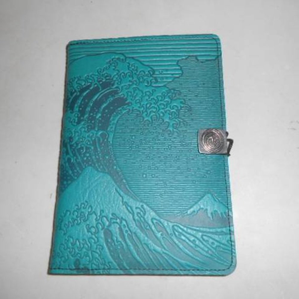 Oberon Hokusai Wave Teal Green iPad Mini Cover Fits Mini 4, 5, and 6 only